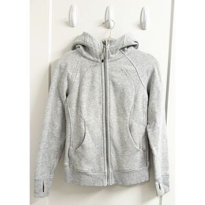 Lululemon Scuba Full Zip Hoodie - Gray - size 4 - Like New